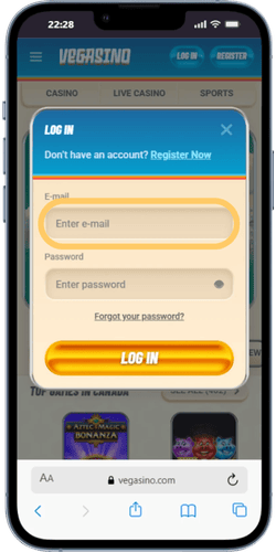 Vegasino e-mail
